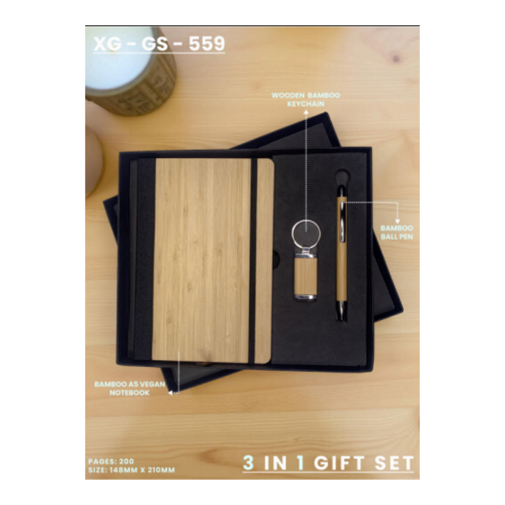 The XG-GS-559: Sustainable Bamboo 3-in-1 Gift Set