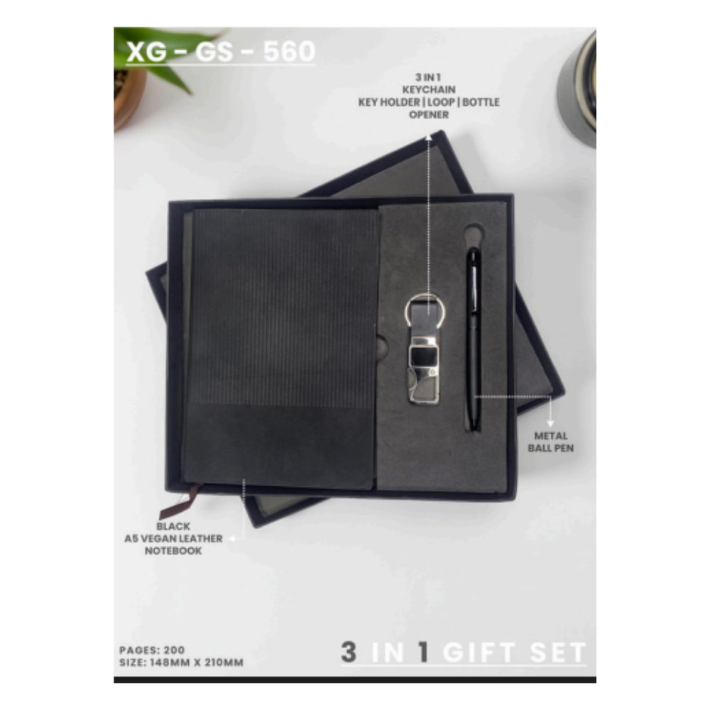 The XG-GS-560: Executive Black 3-in-1 Gift Set