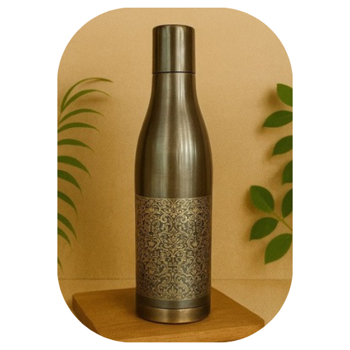 ETCHING Heritage Copper Bottle – Premium Glossy Etch Edition