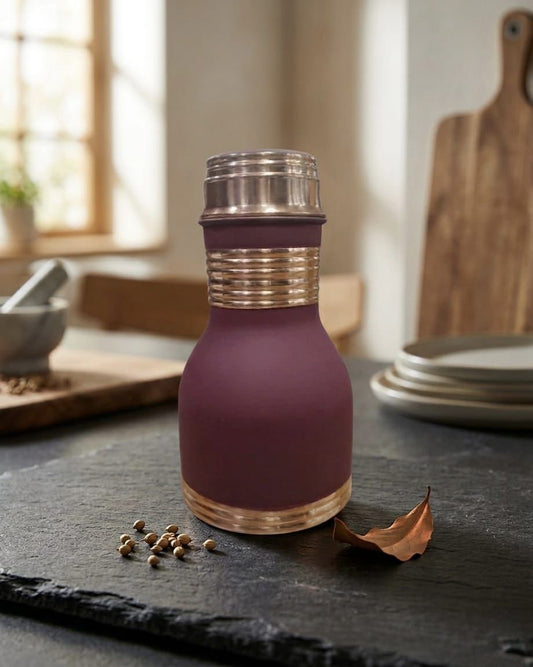 Designer Copper Bottle – 950 ml (शुद्ध)