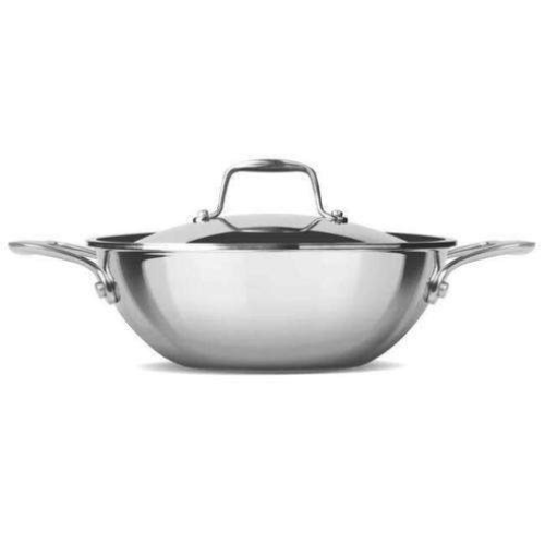 Triply Stainless Steel Kadhai with Lid 20CM