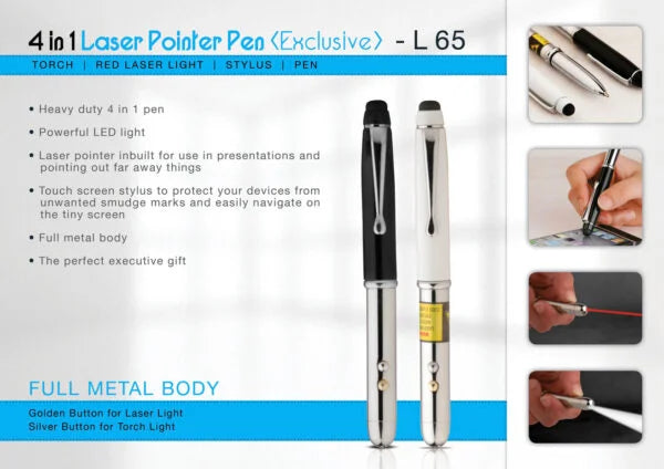L65 – 4 in 1 laser pointer pen (exclusive)