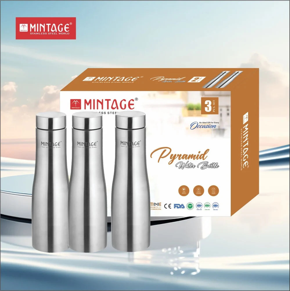 Gift Set Water Bottle Pyramid 3 Pc