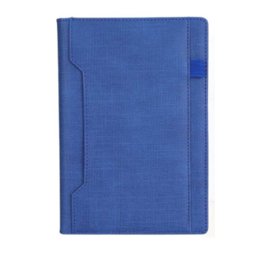 A5 Fabric Texture Executive Notebook Diary with Pen Holder – XG-NB10