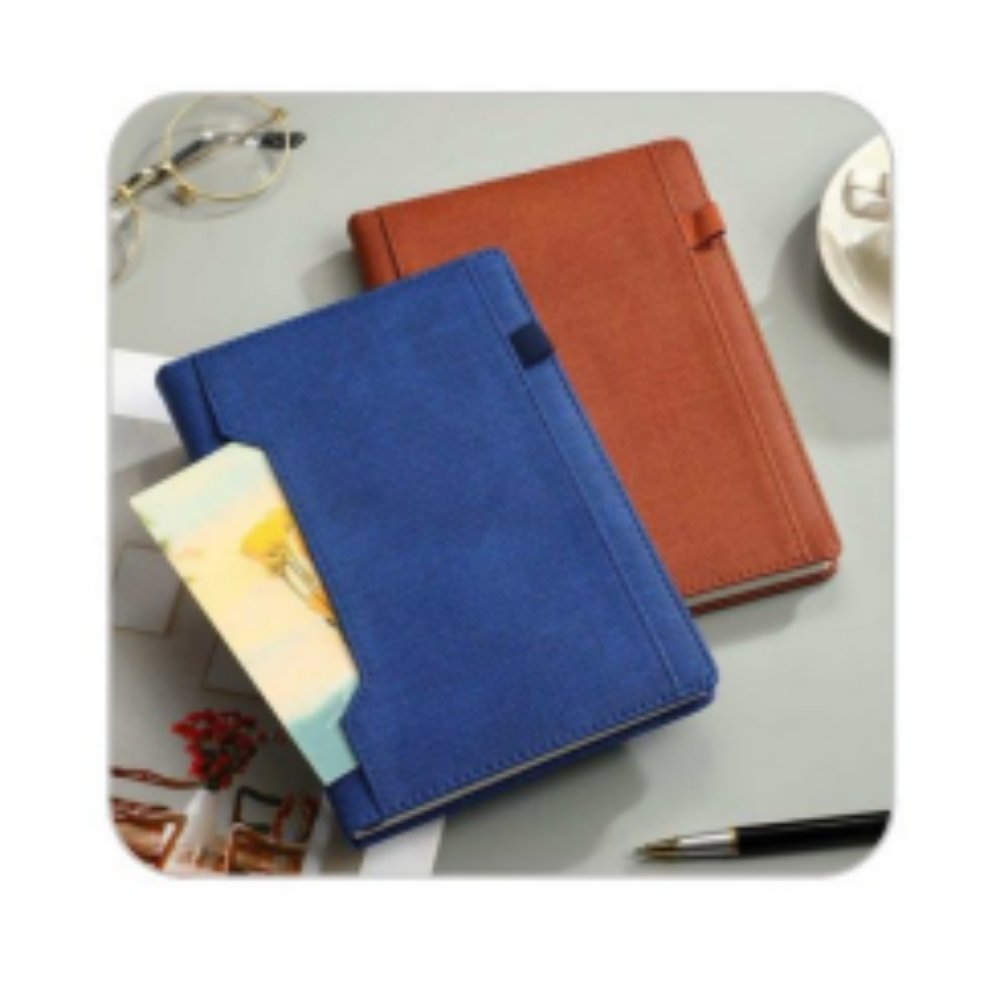 A5 Fabric Texture Executive Notebook Diary with Pen Holder – XG-NB10