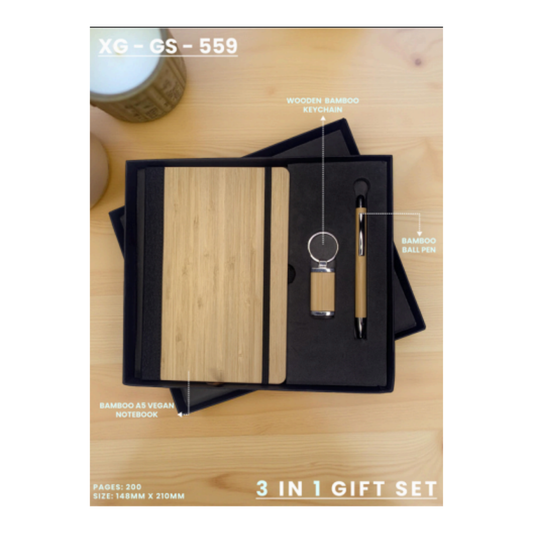 The XG-GS-559: Sustainable Bamboo 3-in-1 Gift Set