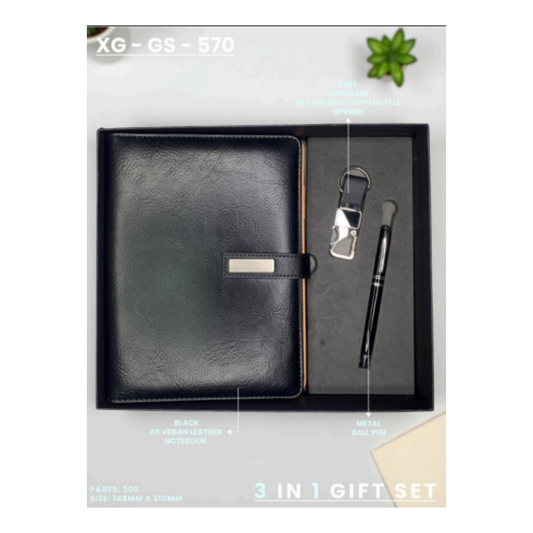 The XG-GS-570: Executive Black Magnetic 3-in-1 Gift Set