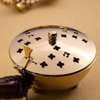 Gold Brass Incense Burner