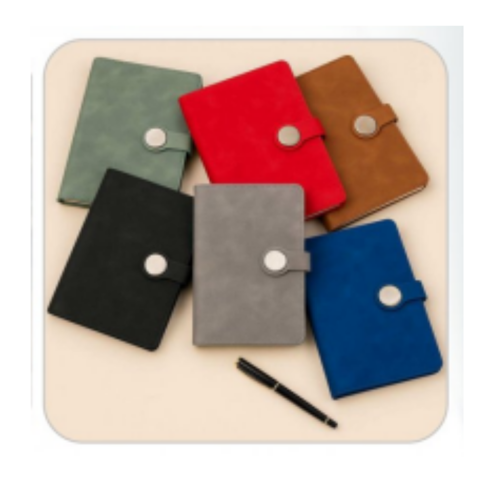 A5 PU Leather Executive Notebook with Round Magnetic Metal Clasp – XG-NB12