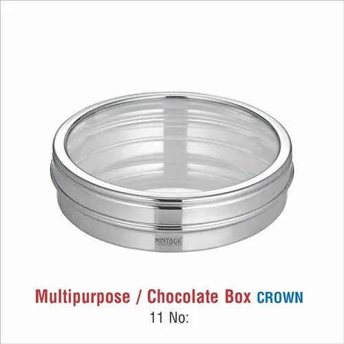 Stainless Steel Multi Purpose Box- Crown