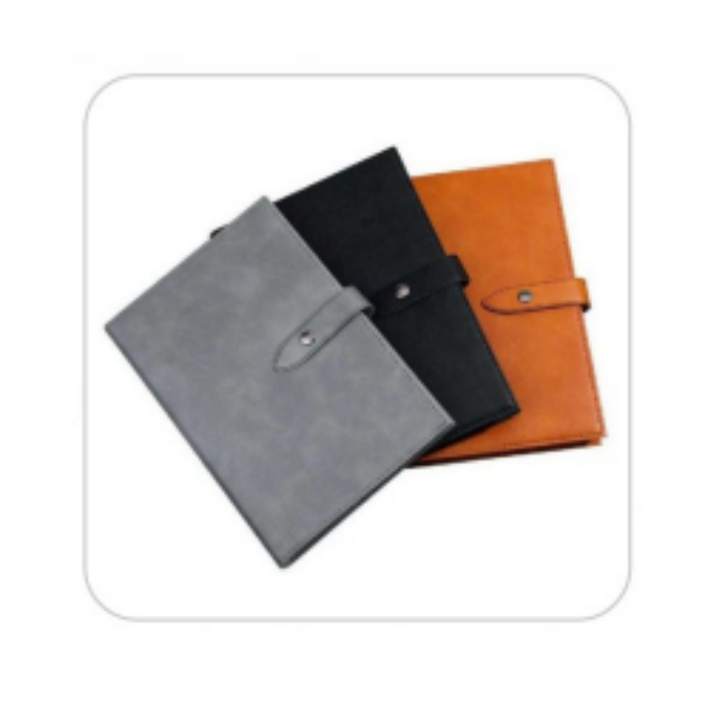 A5 PU Leather Executive Notebook with Magnetic Snap Closure – XG-NB14