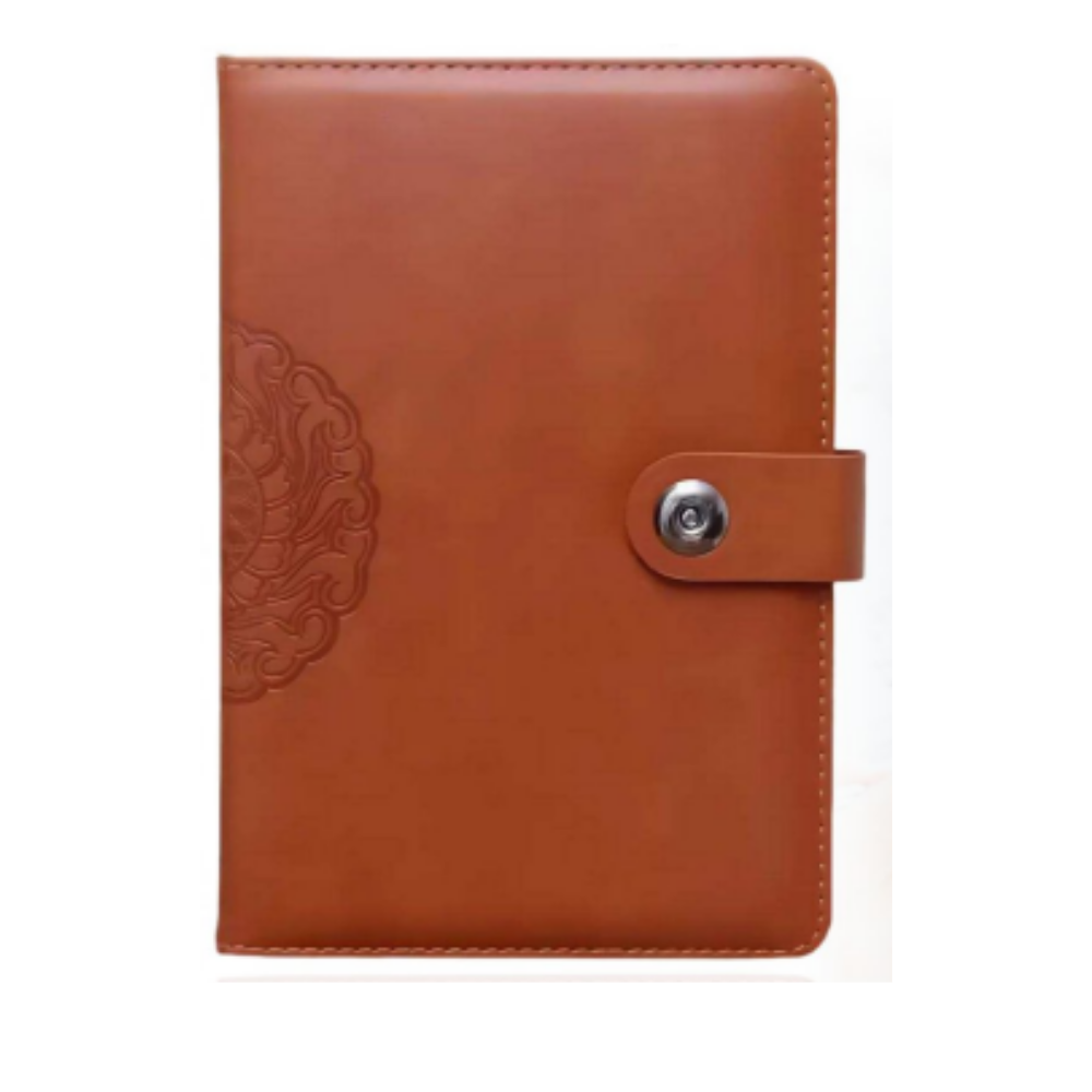 A5 PU Leather Executive Notebook with Snap Button Closure – XG-NB15