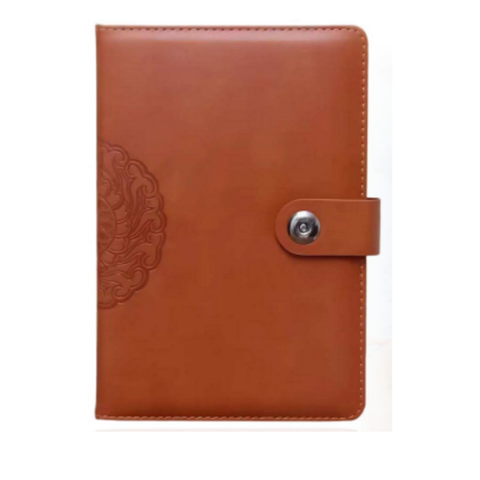 A5 PU Leather Executive Notebook with Snap Button Closure – XG-NB15