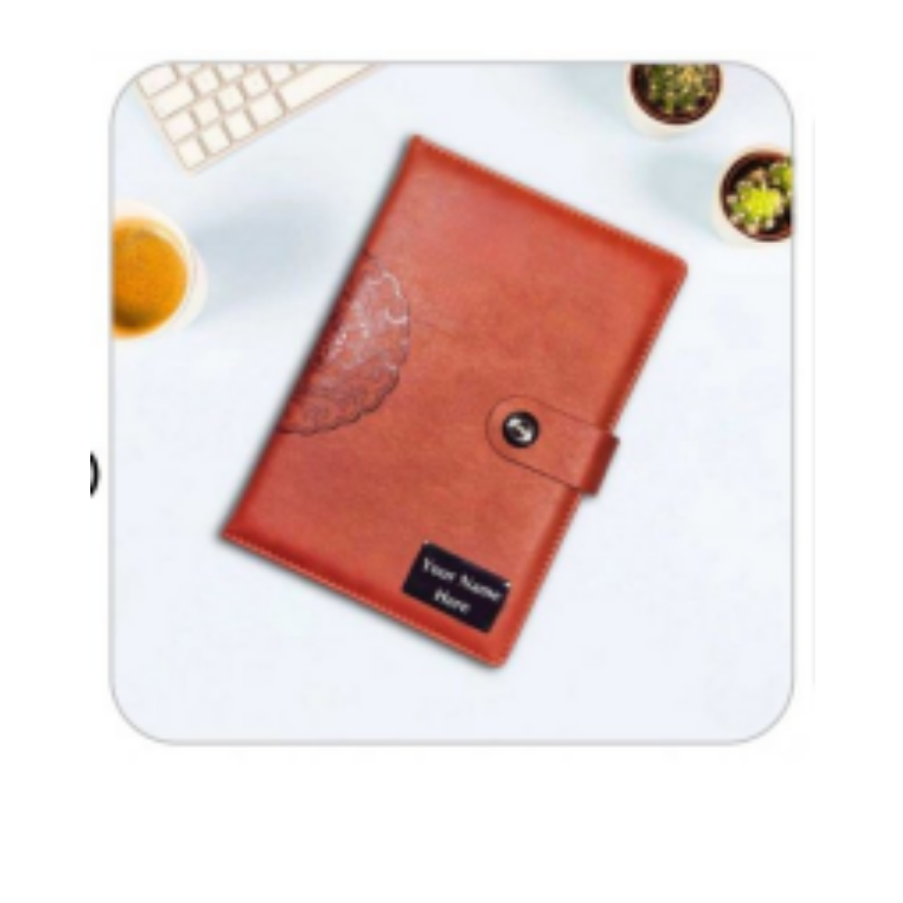 A5 PU Leather Executive Notebook with Snap Button Closure – XG-NB15