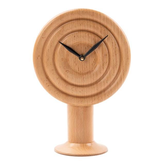 Wood table clock