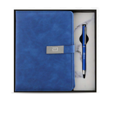 2 in 1 Premium Gift Set – A5 Notebook & Metal Pen (Model: DM 216)