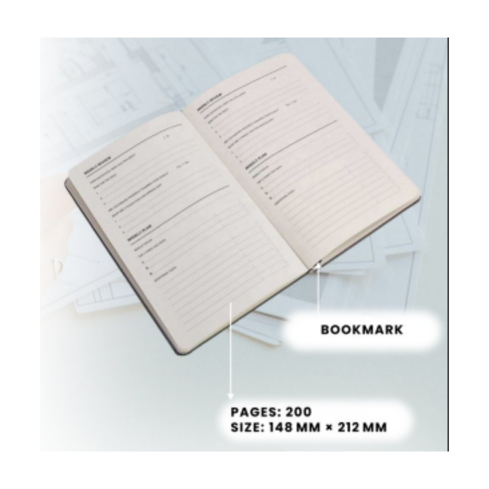 A5 PU Leather Executive Notebook with Elastic Closure & Inside Pocket – XG-NB16