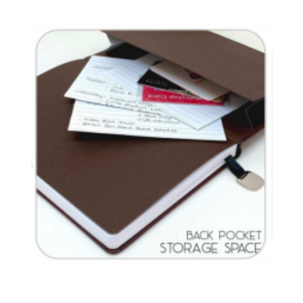 A5 PU Leather Executive Notebook with Elastic Closure & Inside Pocket – XG-NB16