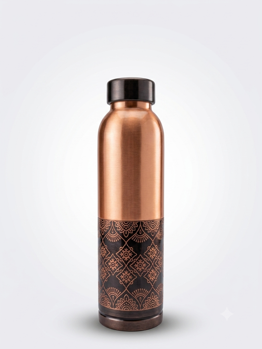 Premium Copper Bottle – 1000 ml A011 - शुद्ध