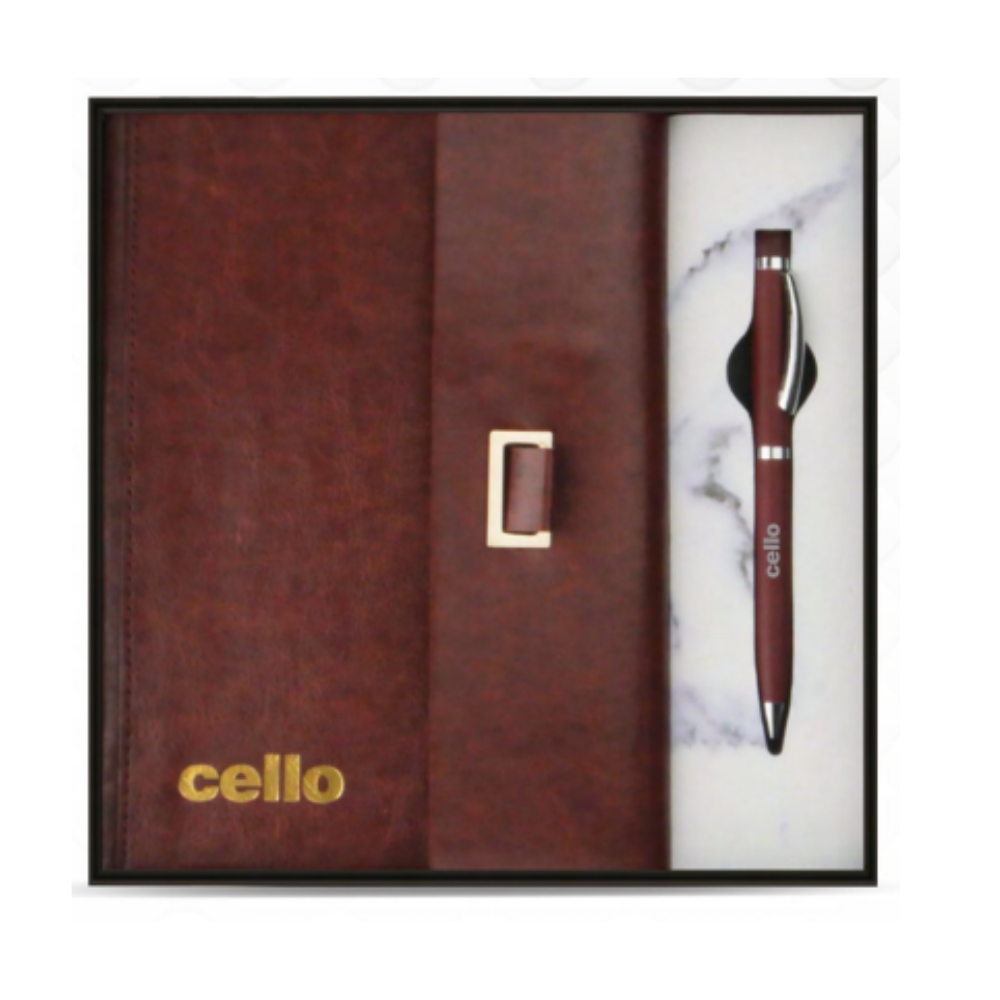 2 in 1 Premium Gift Set – A5 Notebook & Metal Pen (Model: DM 218)