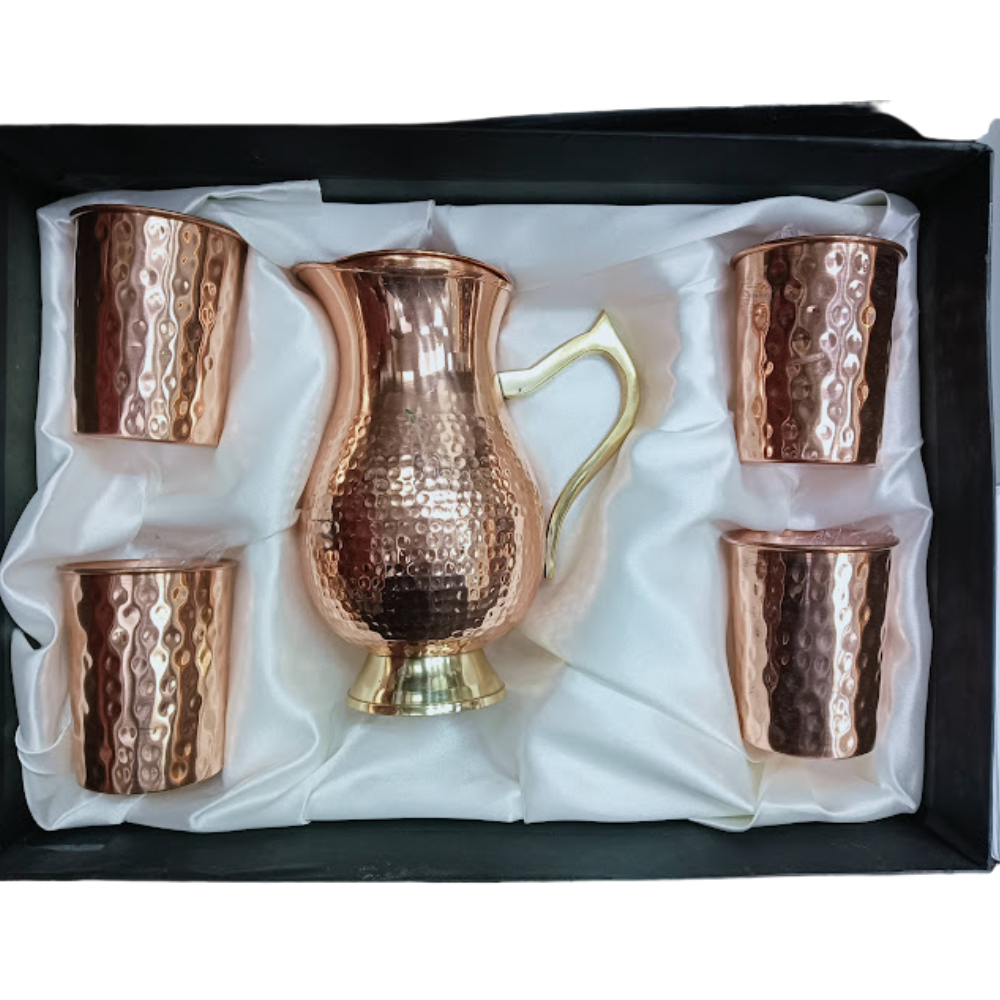 Tanmaya C008 Copper Gift Set – (950 ml) - विरासत