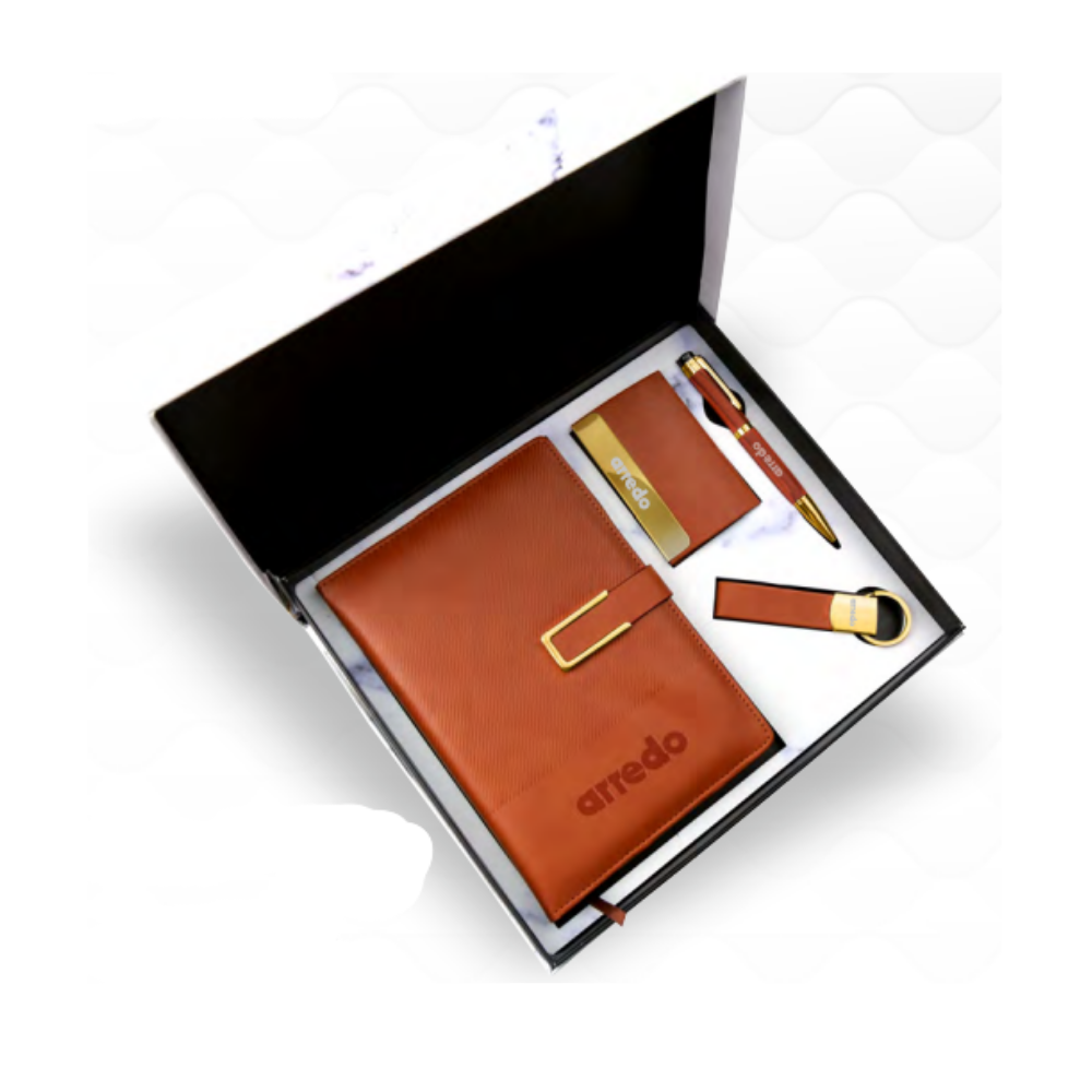 4-in-1 Premium Corporate Gift Set (Model: DM 418 – Box Option 2)