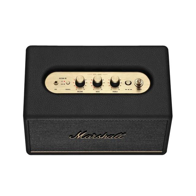 Marshall Acton III Bluetooth Speaker (Signature Sound, Stereo Channel, Original Black)