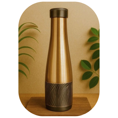 TURA Earth Vein Copper Bottle – Elegant Gloss Edition