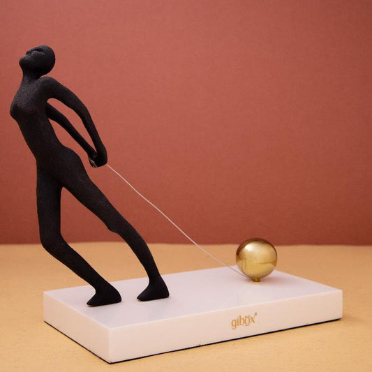Art Figurine Desk Accessories Decor Figure Sculpture for Home Bedroom Deskto