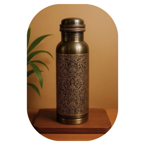 ETCHING Heritage Copper Bottle – Royal Matte Etch Edition