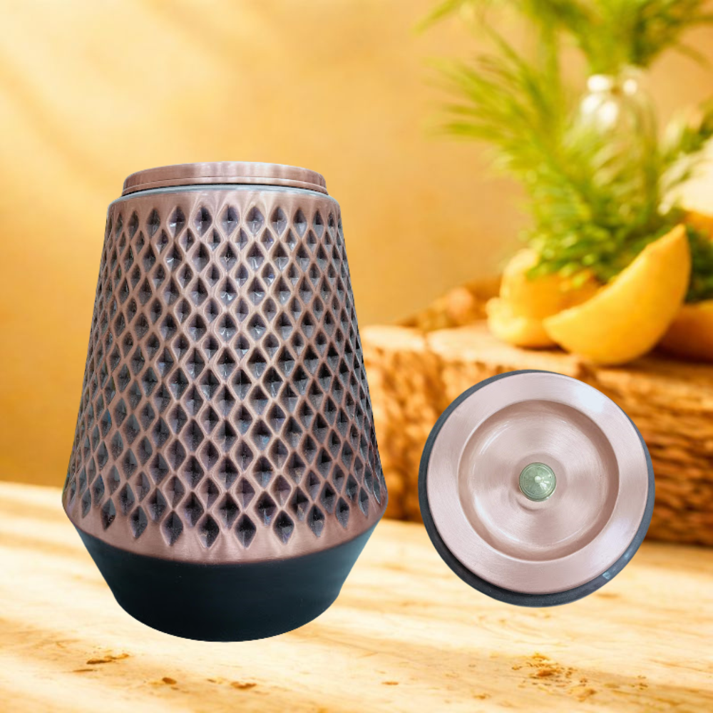 Etching Heritage Copper Water Dispenser 8 Litres E012- विरासत