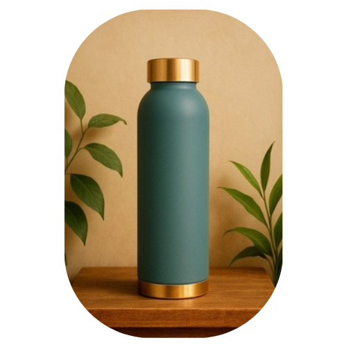 TIVRA Classic Matte Copper Bottle – Teal