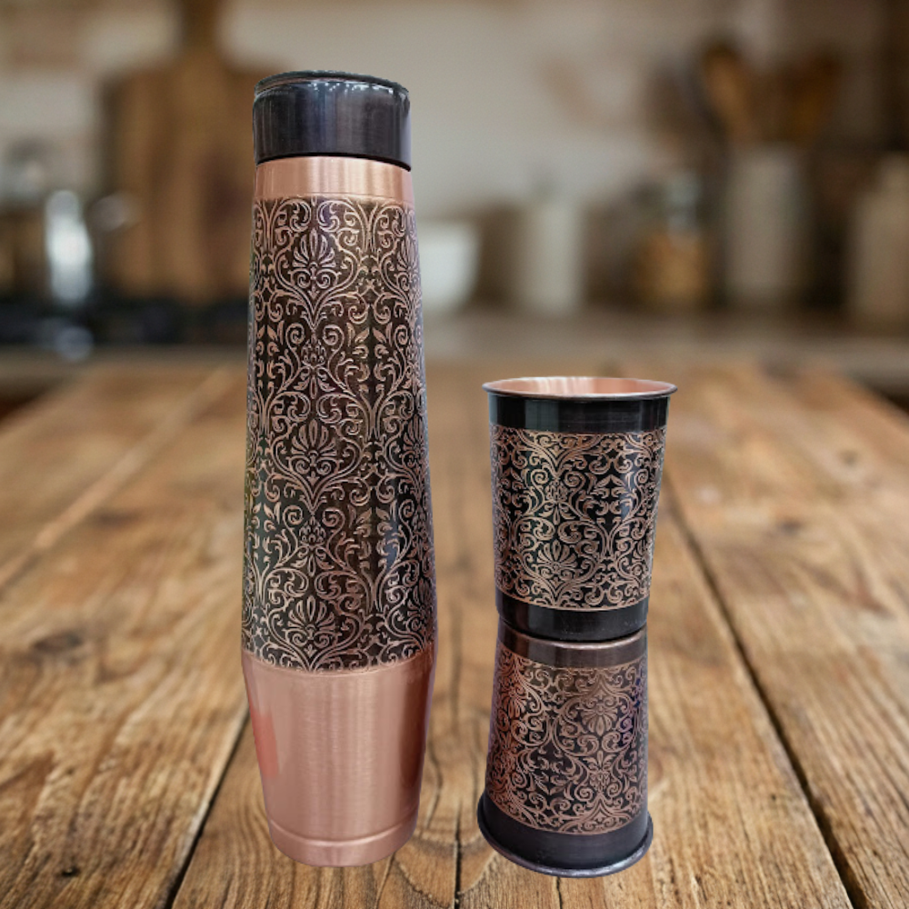 Tanmaya C007 Copper Set – (950 ml) - अमृत