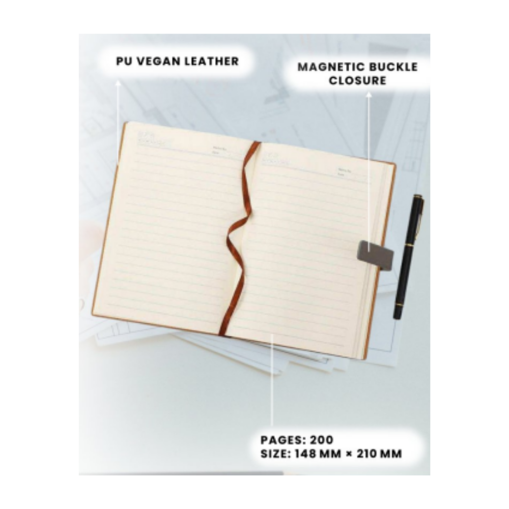 A5 Geometric PU Leather Executive Notebook Diary – XG-NB05