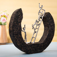On The Stairs | Home Decor Item | Aluminum And Wood