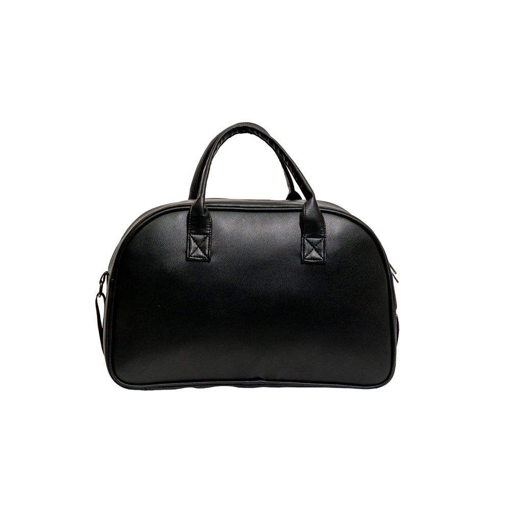 Classic Houndstooth Pattern Faux Leather Travel Duffle Bag (Model: TR414)