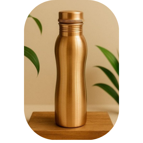 TAMRA Wave Copper Bottle – Glossy Finish