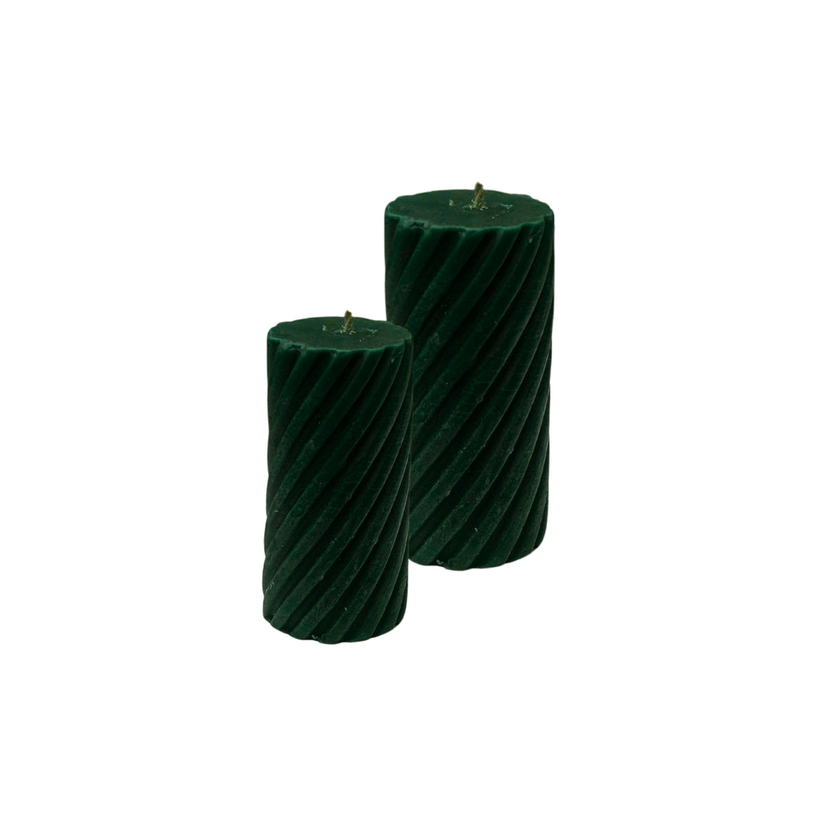 Forest Spiral Duo – Nature’s Calm, Sculpted in Wax