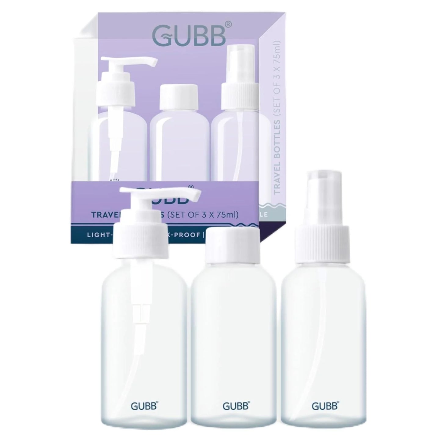 GUBB Travel Bottles Set