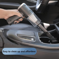 CUISINART Dual-Function Car & Home Vacuum – Rechargeable 120W Wireless Cleaner with Lighting & USB (Black)