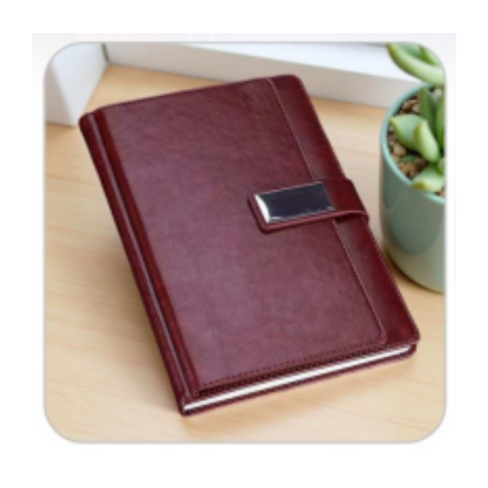 A5 PU Leather Executive Notebook Diary with Card Slots – XG-NB07