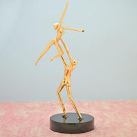 Decorative Dancing Golden Man Sculpture