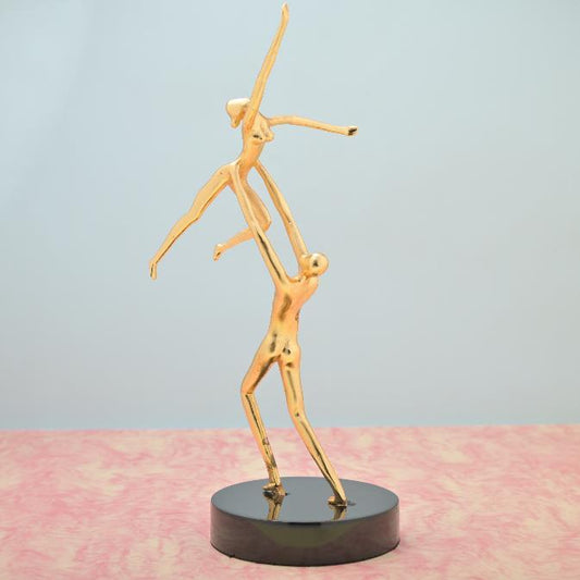 Decorative Dancing Golden Man Sculpture