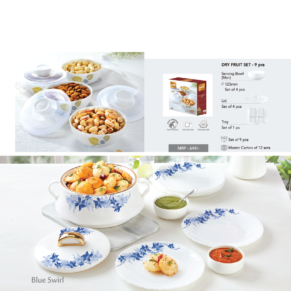 Cello Dry Fruit set of 9