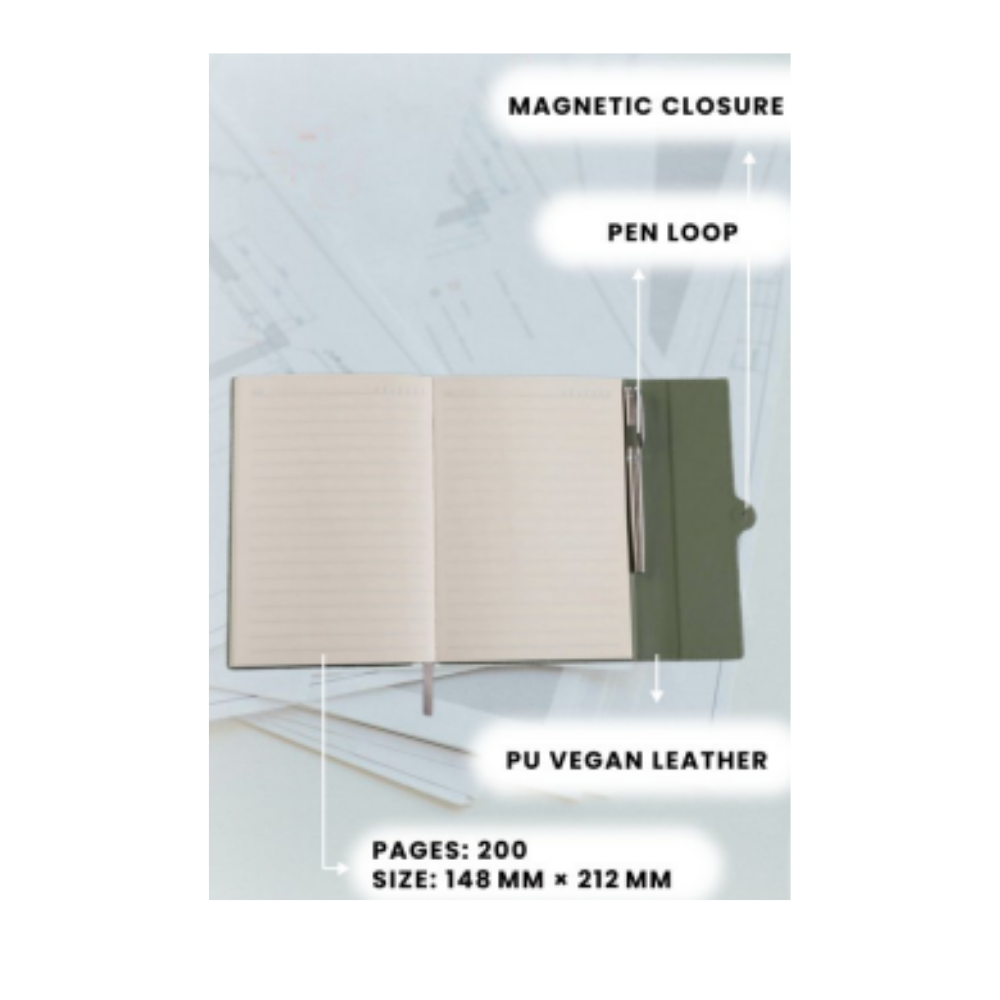 A5 Premium PU Leather Executive Notebook Diary – XG-NB08