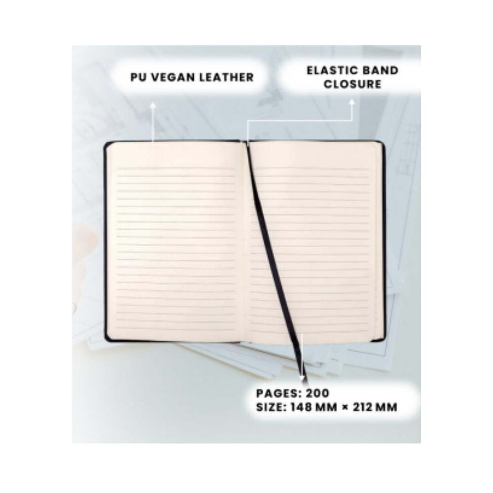 A5 PU Leather Classic Elastic Closure Notebook – XG-NB09