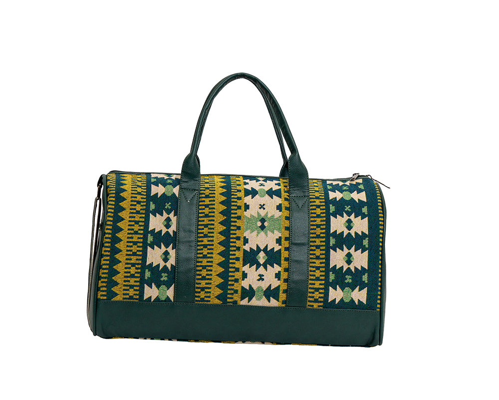 Ethnic Jacquard Print Travel Duffle Bag (Model: OMZ101)