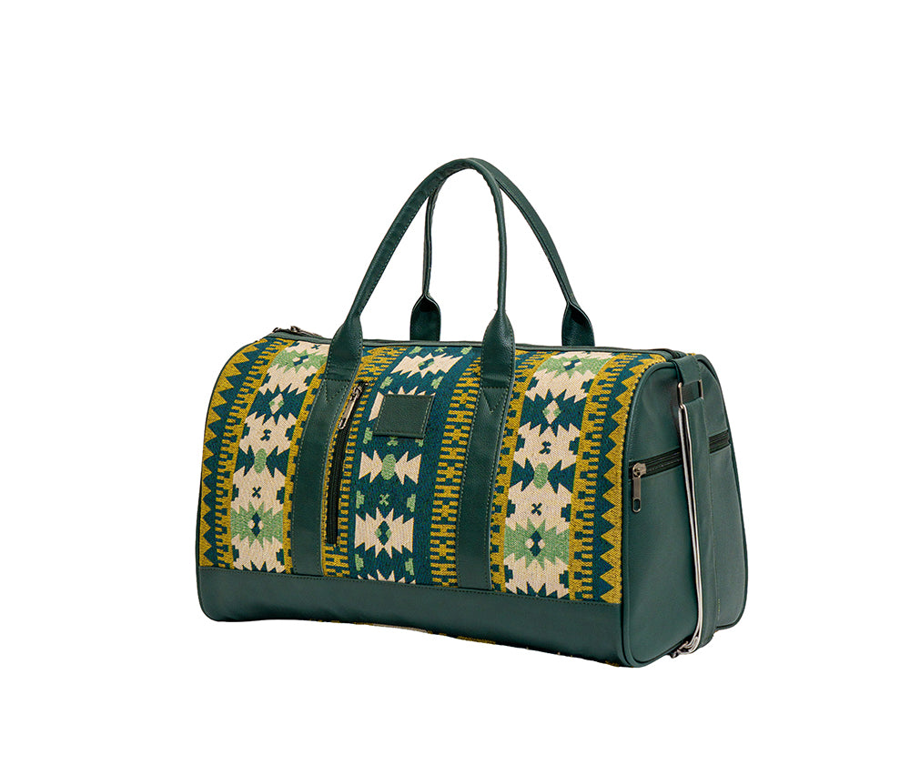 Ethnic Jacquard Print Travel Duffle Bag (Model: OMZ101)
