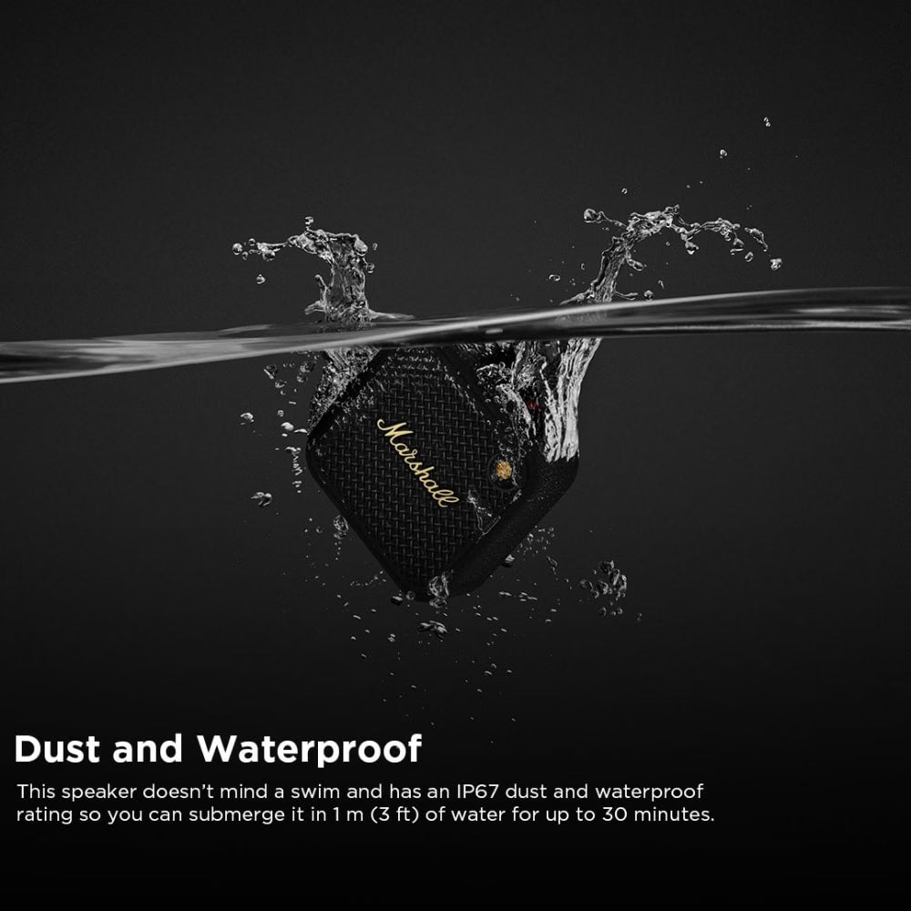 Marshall WILLEN II Bluetooth Speaker, Black and Brass