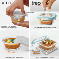 ALL FRESH BOROSILICATE PREMIER GLASS TIFFIN 8 PCS SET